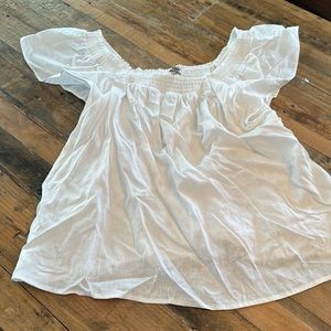 A new day white linen off shoulder top